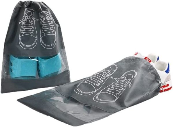 10 PCS Travel Shoe Bags with Rope